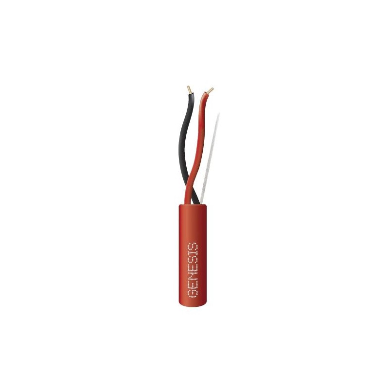 BOBINA HONEYWELL DE 305 METROS DE ALAMBRE, 2X18 AWG, TIPO FPLR-CL3R, FT4, COLOR ROJO, RESISTENTE A LA INTEMPERIE PARA APLICACION