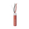 BOBINA HONEYWELL DE 152 METROS DE ALAMBRE 2 X 18 AWG, BLINDADO, TIPO FPLR, DE COLOR ROJO, PARA APLICACIONES EN SISTEMAS DE DETEC