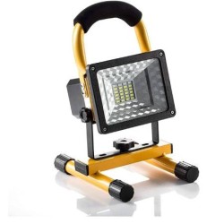 LAMPARA REFLECTOR LED PORTÁTIL RECARGABLE DE ALTA POTENCIA PARA EXTERIOR, TRES MODOS: ALTA MEDIA Y SOS, LUZ PARA TRABAJO 30W, IL