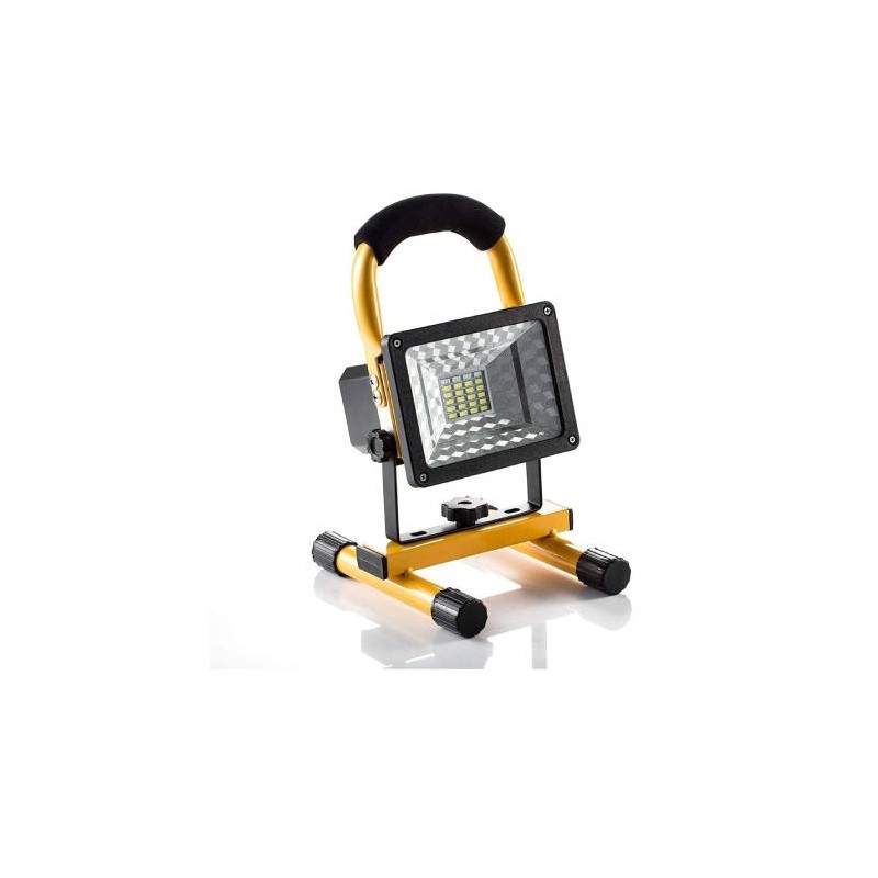 LAMPARA REFLECTOR LED PORTÁTIL RECARGABLE DE ALTA POTENCIA PARA EXTERIOR, TRES MODOS: ALTA MEDIA Y SOS, LUZ PARA TRABAJO 30W, IL