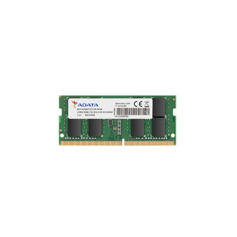 MEMORIA ADATA SODIMM DDR4 8GB PC4-21300 2666MHZ CL19 260PIN 1.2V LAPTOP/AIO/MINI PCS