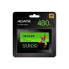UNIDAD DE ESTADO SOLIDO SSD ADATA SU630 480GB 2.5 SATA3 7MM LECT.520/ESCR.450MBS SIN BRACKET PC LAPTOP