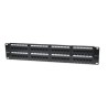 PANEL DE PARCHEO INTELLINET CAT6, 48 PUERTOS RJ-45, 2U, NEGRO, 560283