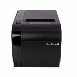 IMPRESORA TÉRMICA DE TICKETS TECHZONE TZBE301, TÉRMICO, 203DPI, USB, SERIAL, ETHERNET, NEGRO, TZBE301