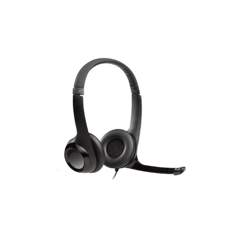 DIADEMA LOGITECH H390 MICRÓFONO USB COLOR NEGRO, 981-000060