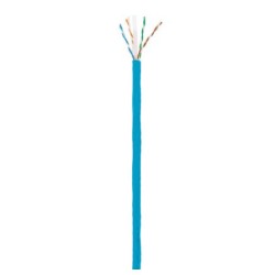 BOBINA CABLE INTELLINET CAT 6 CCA 305M SÓLIDA, INTERIOR. COLOR AZUL