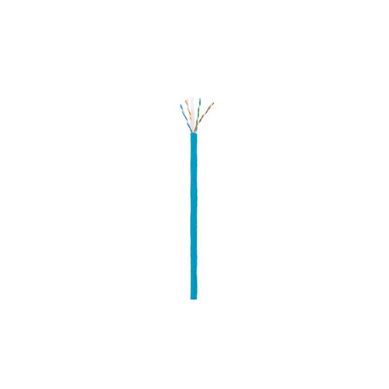 BOBINA CABLE INTELLINET CAT 6 CCA 305M SÓLIDA, INTERIOR. COLOR AZUL