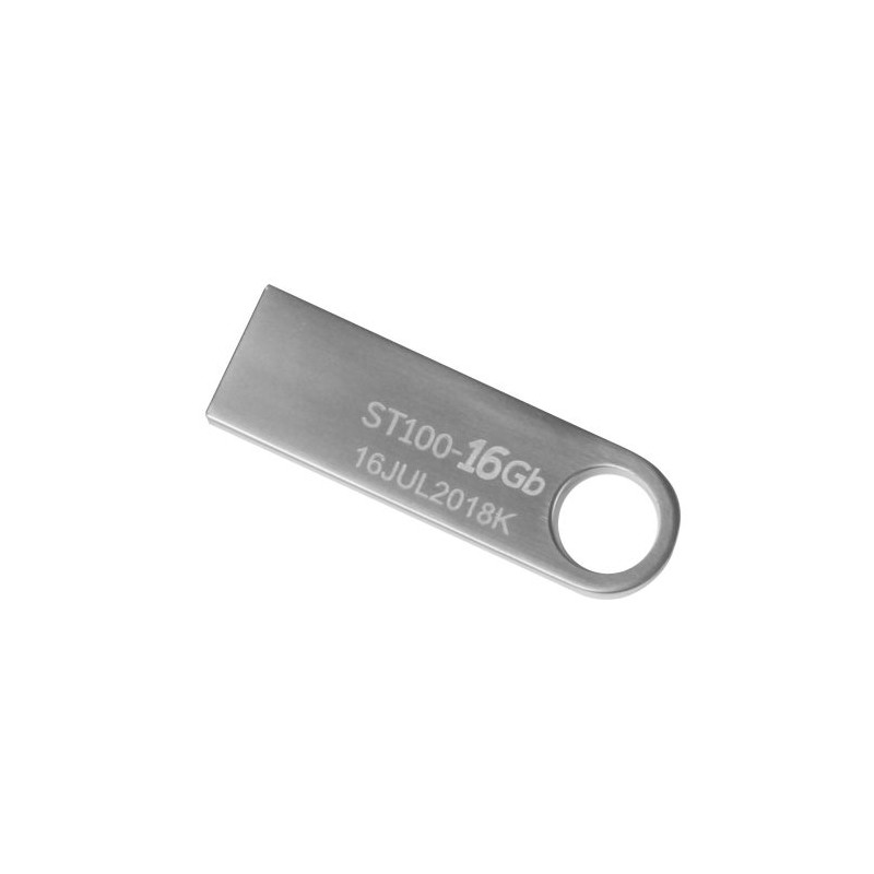 MEMORIA USB STYLOS, 16GB, USB A, PLATA, STMUSB2B