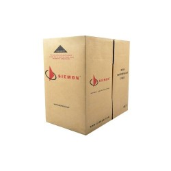 BOBINA DE CABLE CAT6 UTP, SIEMON, 305 METROS, GRIS, DESEMPEÑO CAT6, PVC (CM), COLOR GRIS, 24 AWG, 305M, 9C6M4-E2-RXA