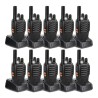 RETEVIS H777 RADIOS DE COMUNICACION LARGO ALCANCE, VOX, LED LINTERNA, WALKIE TALKIE RECARGABLE, RESISTENTE, (PAQUETE DE 10), H77