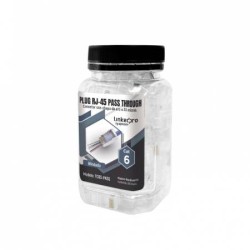 LINKEDPRO CONECTOR CAT6 RJ-45, TRANSPARENTE, 100 PIEZAS