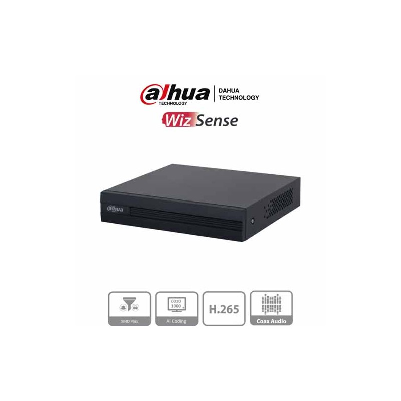 DAHUA DVR DE 8 CANALES XVR1B08-I PARA 1 DISCO DURO, MÁX. 6TB, 2X USB 2.0, 1X RJ-45, DH-XVR1B08-I (SIN DISCO)