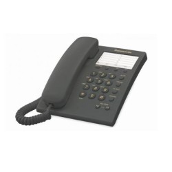 TELÉFONO ANALÓGICO PANASONIC, ANALÓGICA, ESCRITORIO/PARED, NEGRO
