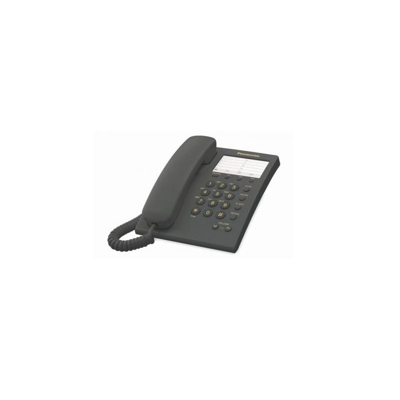 TELÉFONO ANALÓGICO PANASONIC, ANALÓGICA, ESCRITORIO/PARED, NEGRO
