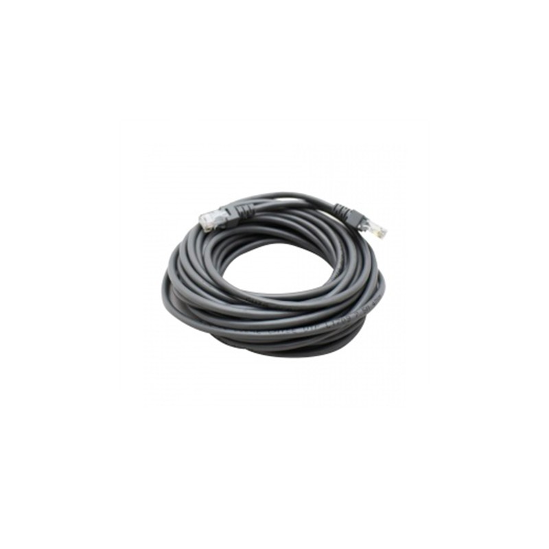 CABLE DE RED RJ45 GHIA 7.5 MTS 24.5 PIES PATCH CORD CAT 5E UTP GRIS 100 COBRE