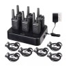 KIT DE 6 RADIOS RETEVIS RT68 CON CARGADOR Y AURICULARES