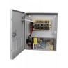 FUENTE DE PODER REGULADA SAXXON PSU1210D9, 12V, 10A, PARA 9 CÁMARAS, PSU1210-D9