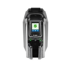 IMPRESORA DE CREDENCIALES ZEBRA ZC300, TRANSFERENCIA TÉRMICA, 2 CARAS, 300 X 300DPI, USB 2.0, ETHERNET, NEGRO/PLATA – INCLUYE CA