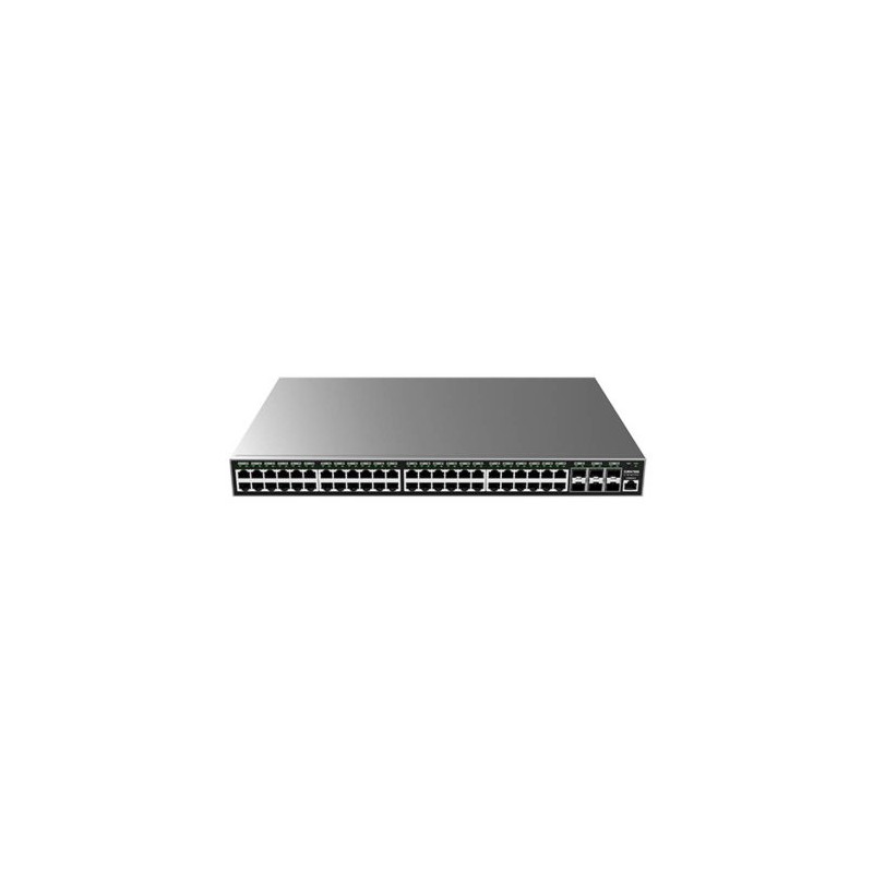 SWITCH GRANDSTREAM GIGABIT ETHERNET GWN7806P, 48 PUERTOS POE 10/100/1000MBPS + 6 PUERTOS SFP+, 400W, 216GBIT/S, 32.000 ENTRADAS 