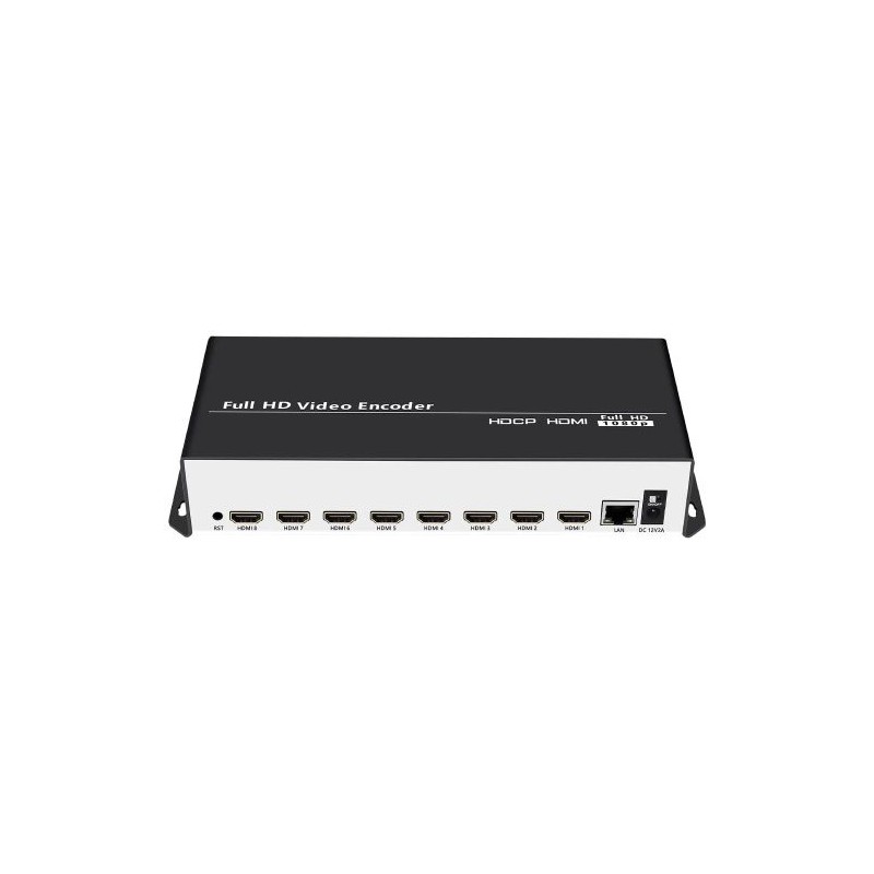 URAYCODER MULTICANAL H.265 H.264 HD HDMI VIDEO TRANSMISIÓN EN VIVO CODIFICADOR IPTV PARA 8 SEÑALES HDMI A SRT RTSP RTMP RTMPS HL