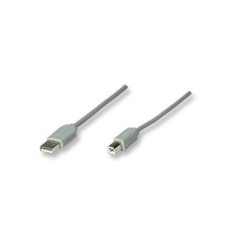 CABLE MANHATTAN USB A MACHO – USB B MACHO, 4.5 METROS, GRIS, 341028