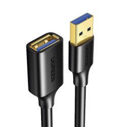 CABLE UGREEN EXTENSOR USB 3.0 MACHO-HEMBRA, 3 METROS, ALTA VELOCIDAD DE 5 GBPS, NÚCLEO DE COBRE ESTAÑADO, ULTRA DURABILIDAD, BLI
