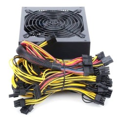 EAMOM FUENTE DE ALIMENTACIÓN MINERA 2000W PSU ATX, ACTIVO PFC, EMC INTERFERENCIA ANTI-ELECTROMAGNÉTICA, VENTILADOR DE RODAMIENTO