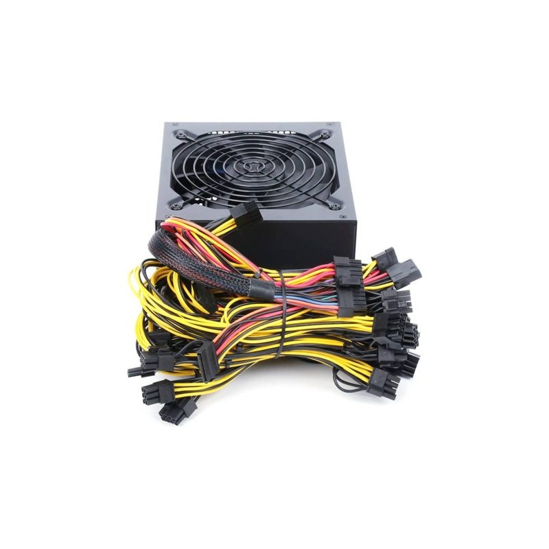 EAMOM FUENTE DE ALIMENTACIÓN MINERA 2000W PSU ATX, ACTIVO PFC, EMC INTERFERENCIA ANTI-ELECTROMAGNÉTICA, VENTILADOR DE RODAMIENTO