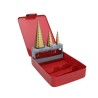 JUEGO DE BROCAS ESCALONADAS PRECISION PSTC02002, 3 PIEZAS, HSS 4-12, 4-20, 4-32 MM (PARA PLÁSTICO O METAL), PSTC02002