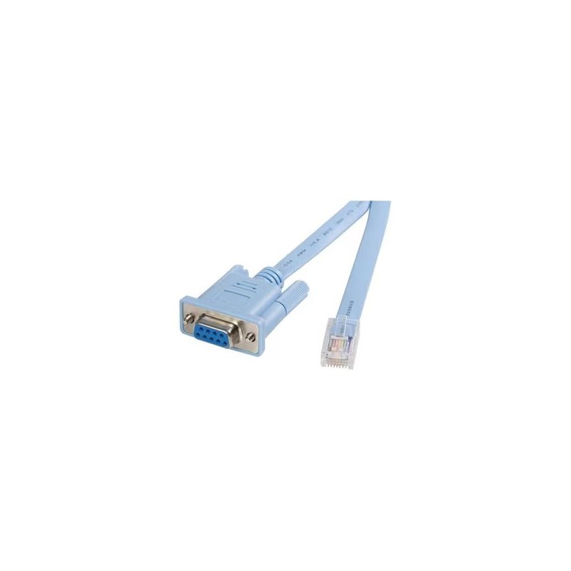 CABLE STARTECH.COM RJ45 MACHO – SERIAL DB9 HEMBRA, 1.8 METROS, AZUL, DB9CONCABL6