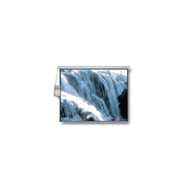 PANTALLA DE PROYECCIÓN ELÉCTRICA MULTIMEDIA SCREENS MSE-244, 136”, 2.44X2.44, BLANCO, MSE-244