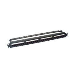 PANEL DE PARCHEO LINKEDPRO CAT6 UTP, 24 PUERTOS, 1U, NEGRO, LPPP607