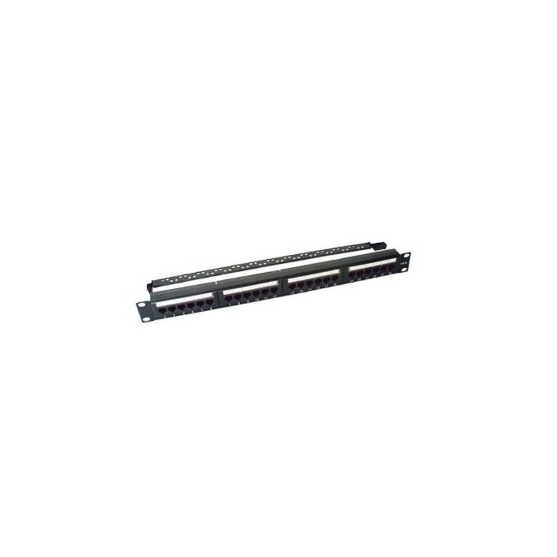PANEL DE PARCHEO LINKEDPRO CAT6 UTP, 24 PUERTOS, 1U, NEGRO, LPPP607