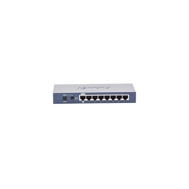 SWITCH PLANET GIGABIT ETHERNET GSD-1002M, 8 PUERTOS 10/100/1000MBPS + 2 PUERTOS SFP, 20 GBIT/S, 8000 ENTRADAS – ADMINISTRABLE, G