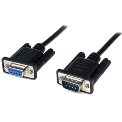 CABLE MÓDUM SERIAL STARTECH.COM DB-9 MACHO – DB-9 HEMBRA, 2 METROS, NEGRO, SCNM9FM2MBK