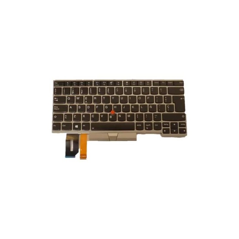 TECLADO LENOVO THINKPAD L490, E480, E485, T480S, L480, ILUMINADO, EN ESPAÑOL, PLATA
