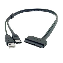 CABLE SATA 22PIN A ESATA,+ USB ALIMENTADO, 50CM