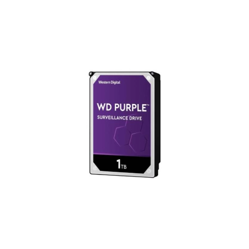 DISCO DURO PARA VIDEOVIGILANCIA WESTERN DIGITAL WD PURPLE 3.5”, 1TB, SATA III, 6 GBIT/S, 64MB CACHÉ, WD11PURZ