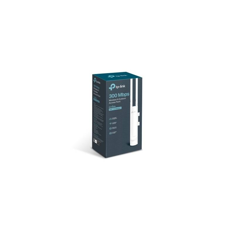 ACCESS POINT TP-LINK EAP110-OUTDOOR, INALÁMBRICO, 300 MBIT/S, 2.4GHZ, 2 ANTENAS DE 3DBI