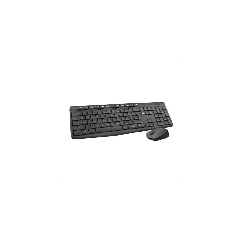 KIT DE TECLADO Y MOUSE LOGITECH MK235, INALÁMBRICO, USB, NEGRO (ESPAÑOL)