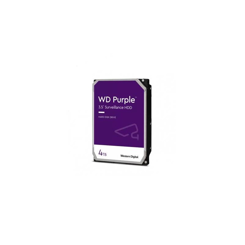 DISCO DURO PARA VIDEOVIGILANCIA WESTERN DIGITAL WD PURPLE SURVEILLANCE 3.5”, 4TB, SATA III, 6 GBIT/S, 256MB CACHÉ