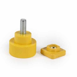 KIT DE 8 TORNILLOS Y 8 TUERCAS OPTRONICS DE UNION AMARILLOS PARA UNIONES FIBERWAY, OPSCACKIT8120AM
