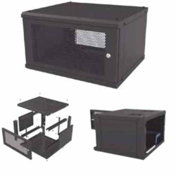 GABINETE LINKEDPRO DE PARED FIJO, PUERTA PERFORADA, RACK 19? DE 16 UR, SR-1916-GFP-VR2