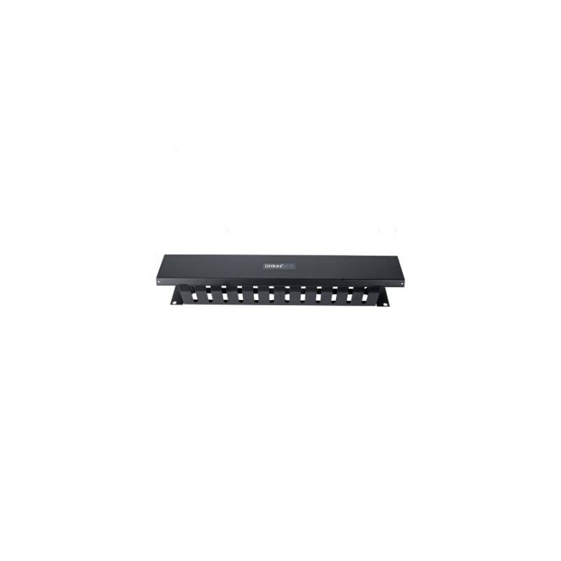 LINKEDPRO ORGANIZADOR DE CABLES HORIZONTAL 19”, 2U, NEGRO