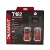 KIT DE RADIOS MOTOROLA SOLUTIONS T482: PARA EMERGENCIAS EN COLOR BLANCO CON ROJO (PAQUETE DE DOS)
