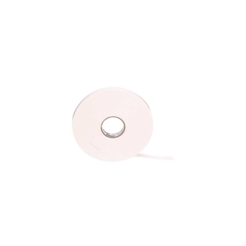 CINTA DOBLE CARA, CON ADHESIVO ACRÍLICO, 19.1MM DE ANCHO, ROLLO DE 6.4M, COLOR BLANCO