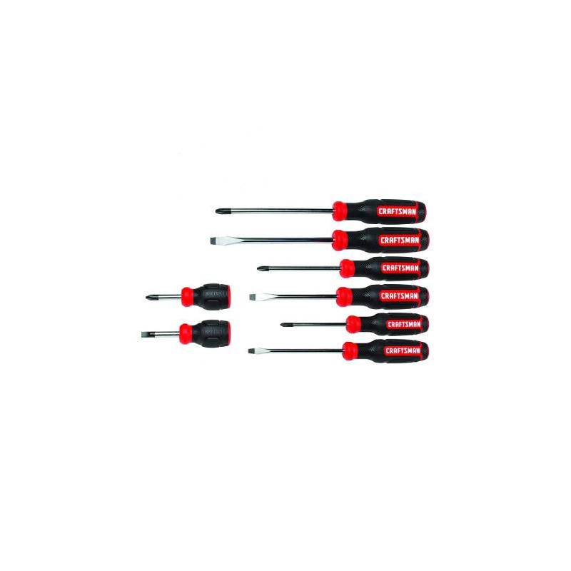 CRAFTSMAN JUEGO DE DESTORNILLADORES, SURTIDOS, 8 PIEZAS (CMHT65075)