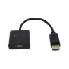 VORAGO ADAPTADOR DISPLAYPORT MACHO – HDMI HEMBRA, NEGRO