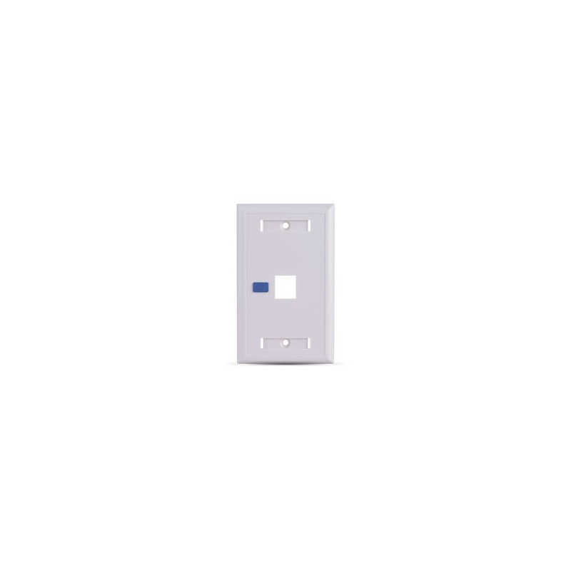 SAXXON A1751E – PLACA DE PARED / VERTICAL / 1 PUERTO TIPO KEYSTONE / COLOR BLANCO