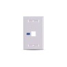 SAXXON A1751E – PLACA DE PARED / VERTICAL / 1 PUERTO TIPO KEYSTONE / COLOR BLANCO